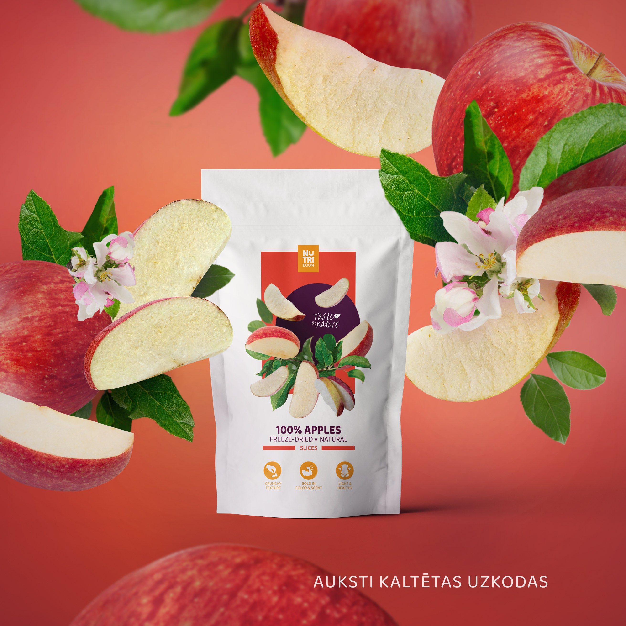 A bowl of vibrant freeze dried apple slices, showcasing their natural color and texture, perfect for snacking or cooking.