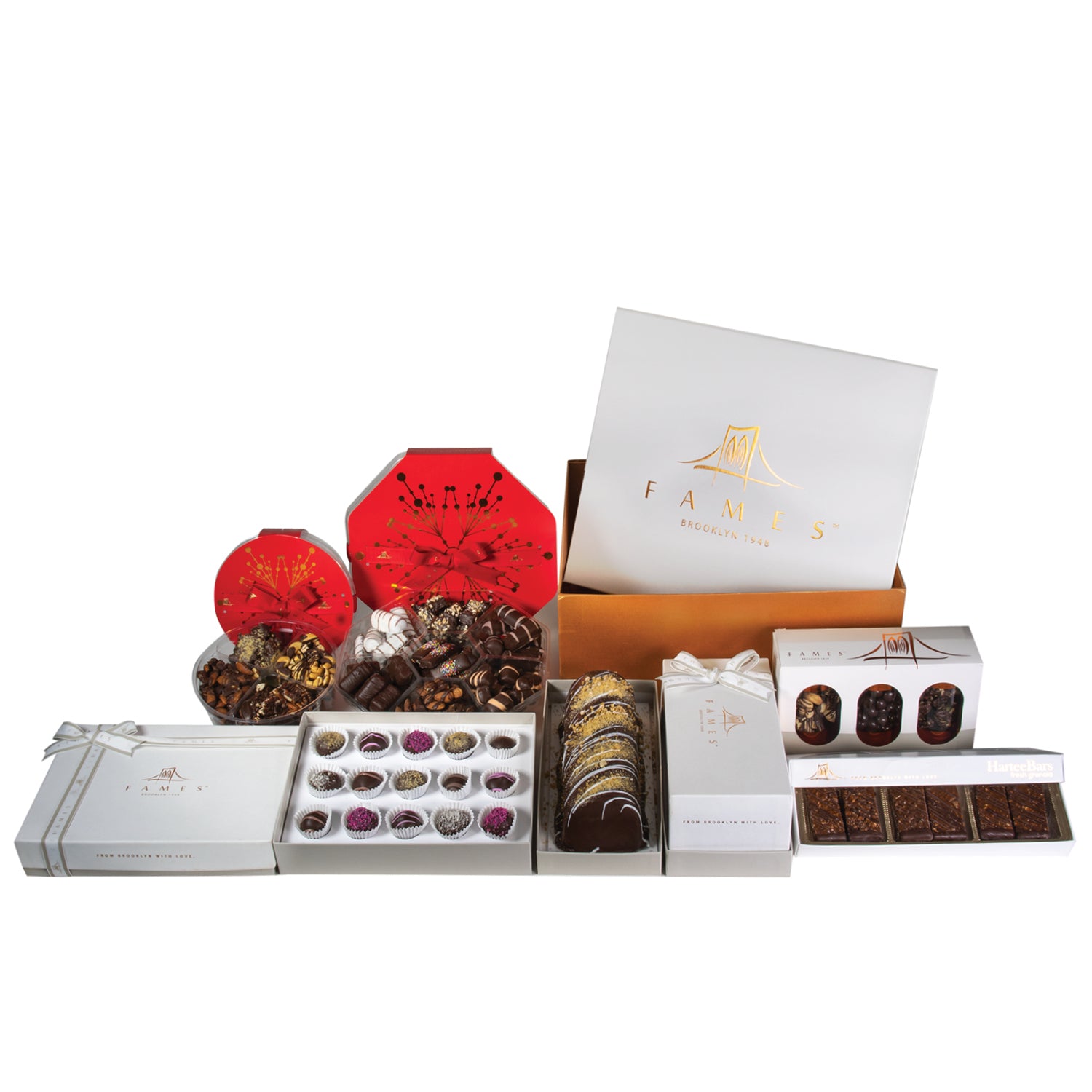 Grand Mishloach Manot Gift Set featuring an assortment of premium chocolates in a beautifully designed gift box.