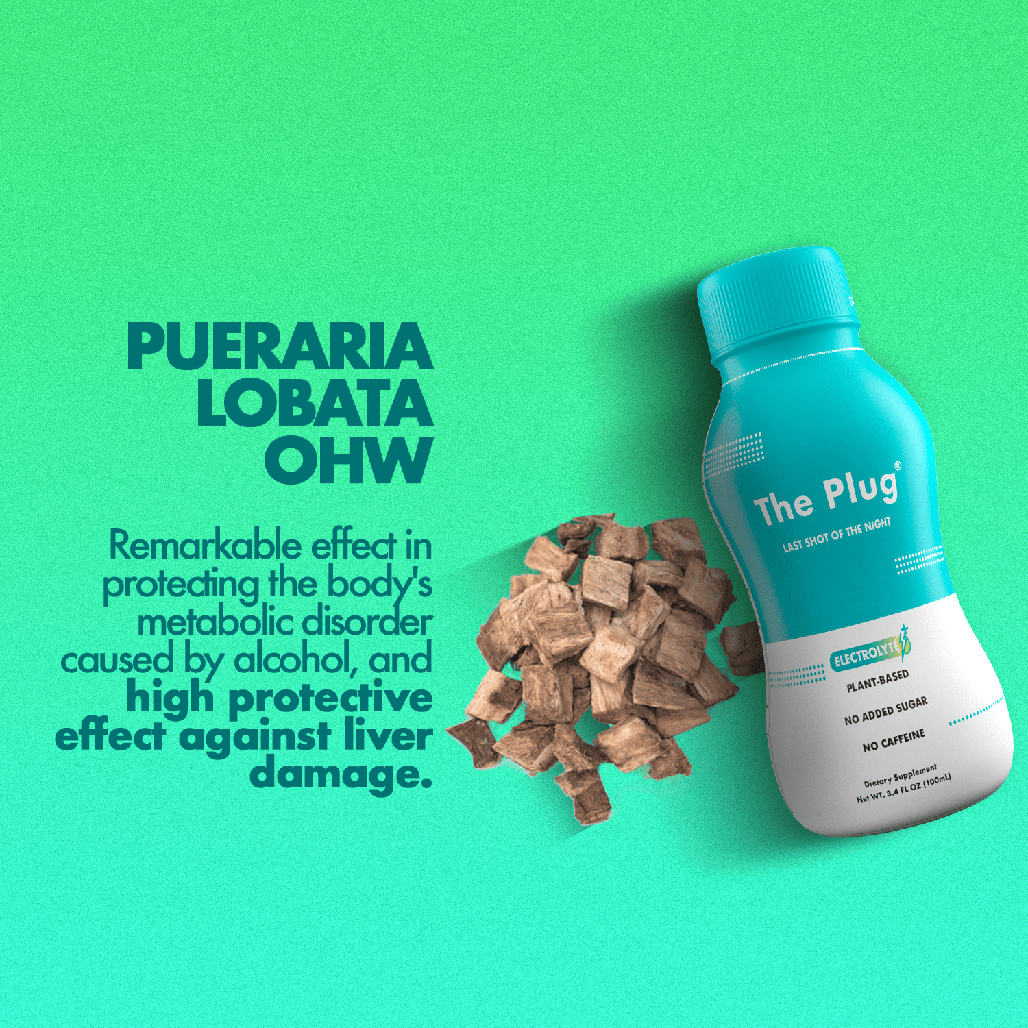 A refreshing Liver Detox Drink made from 13 natural plants, fruits, and flowers, served in a clear glass with ice.