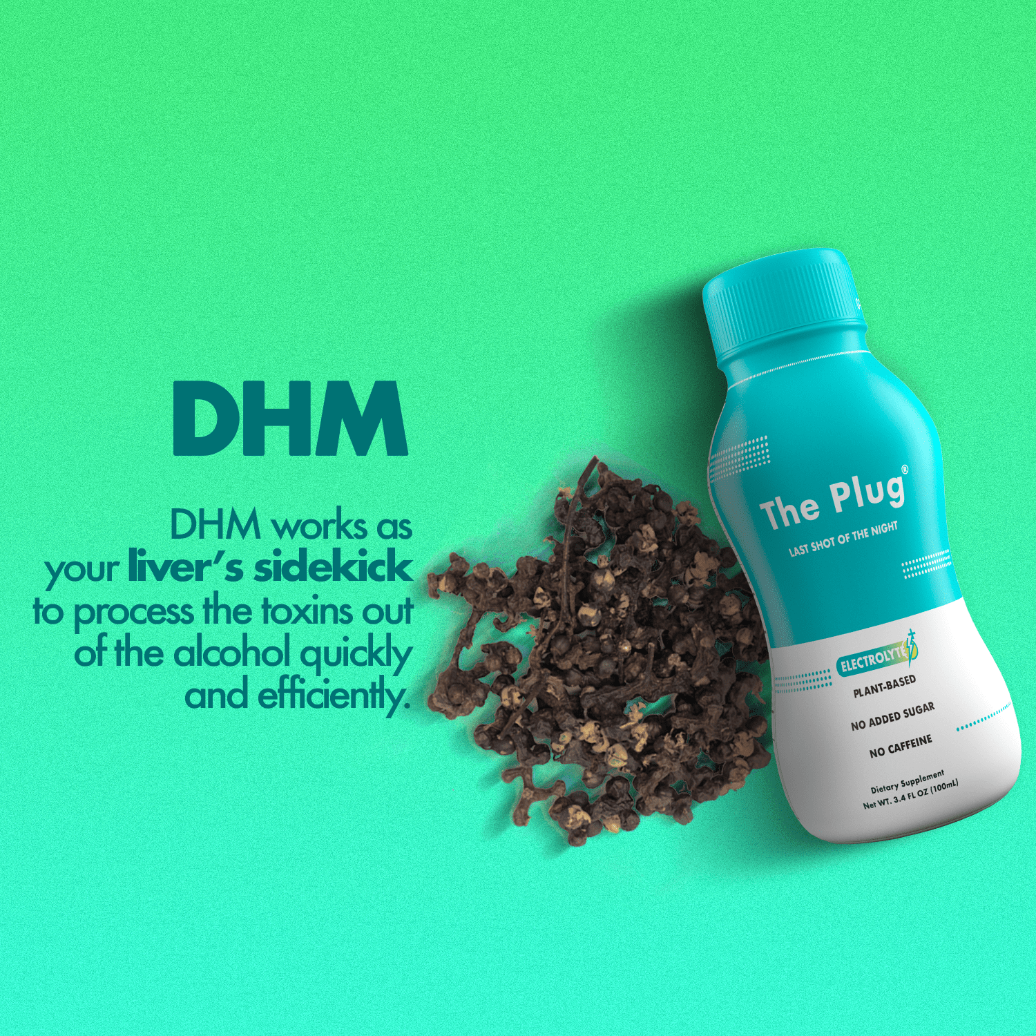 A refreshing Liver Detox Drink made from 13 natural plants, fruits, and flowers, served in a clear glass with ice.