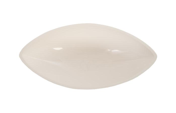 Mata Bowl Gel Coat White, LG - elegant resin bowl with a glossy white finish, perfect for home decor and versatile uses.