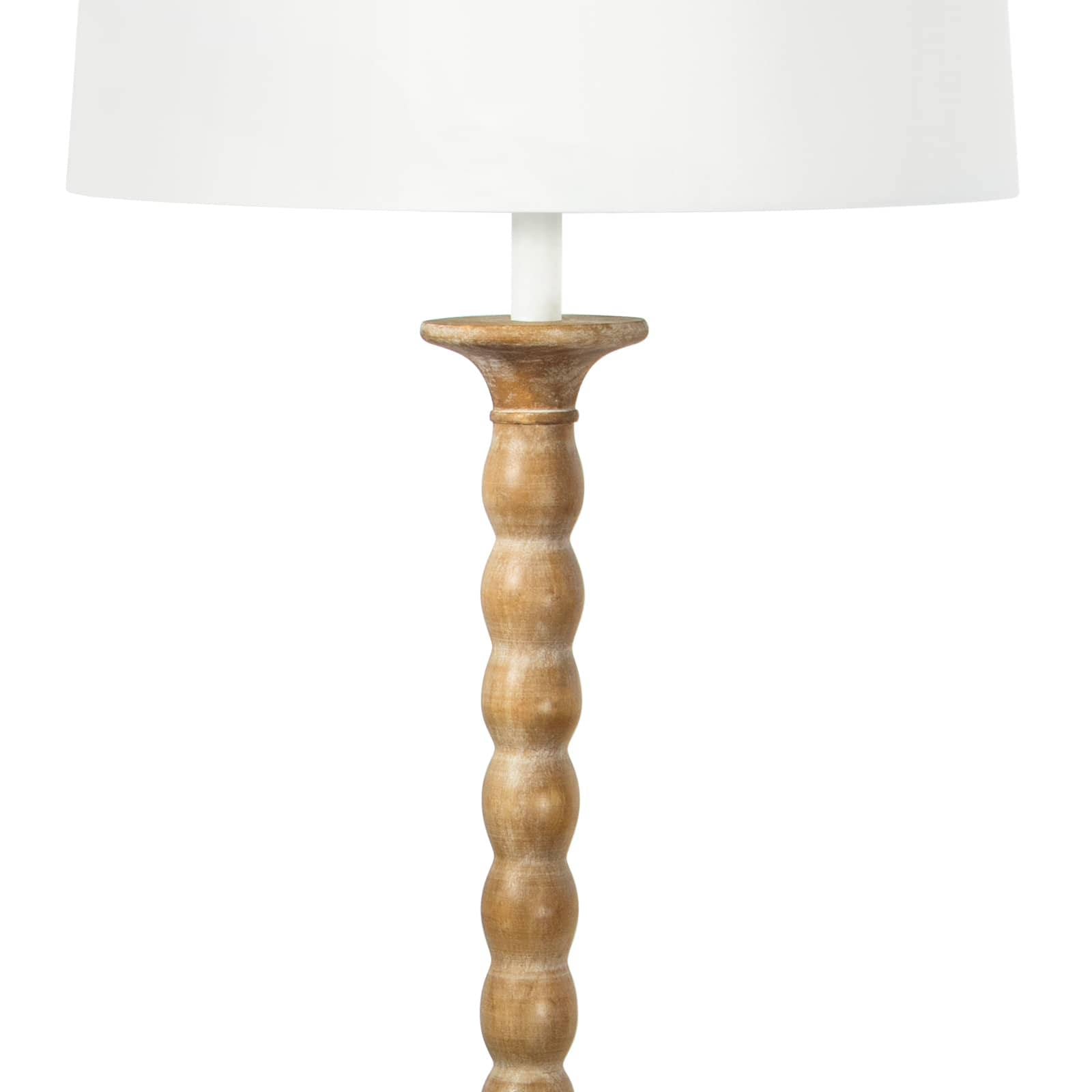Elegant Perennial Floor Lamp made from solid birch wood with a rustic finish, featuring a functional tabletop and a stylish shade.