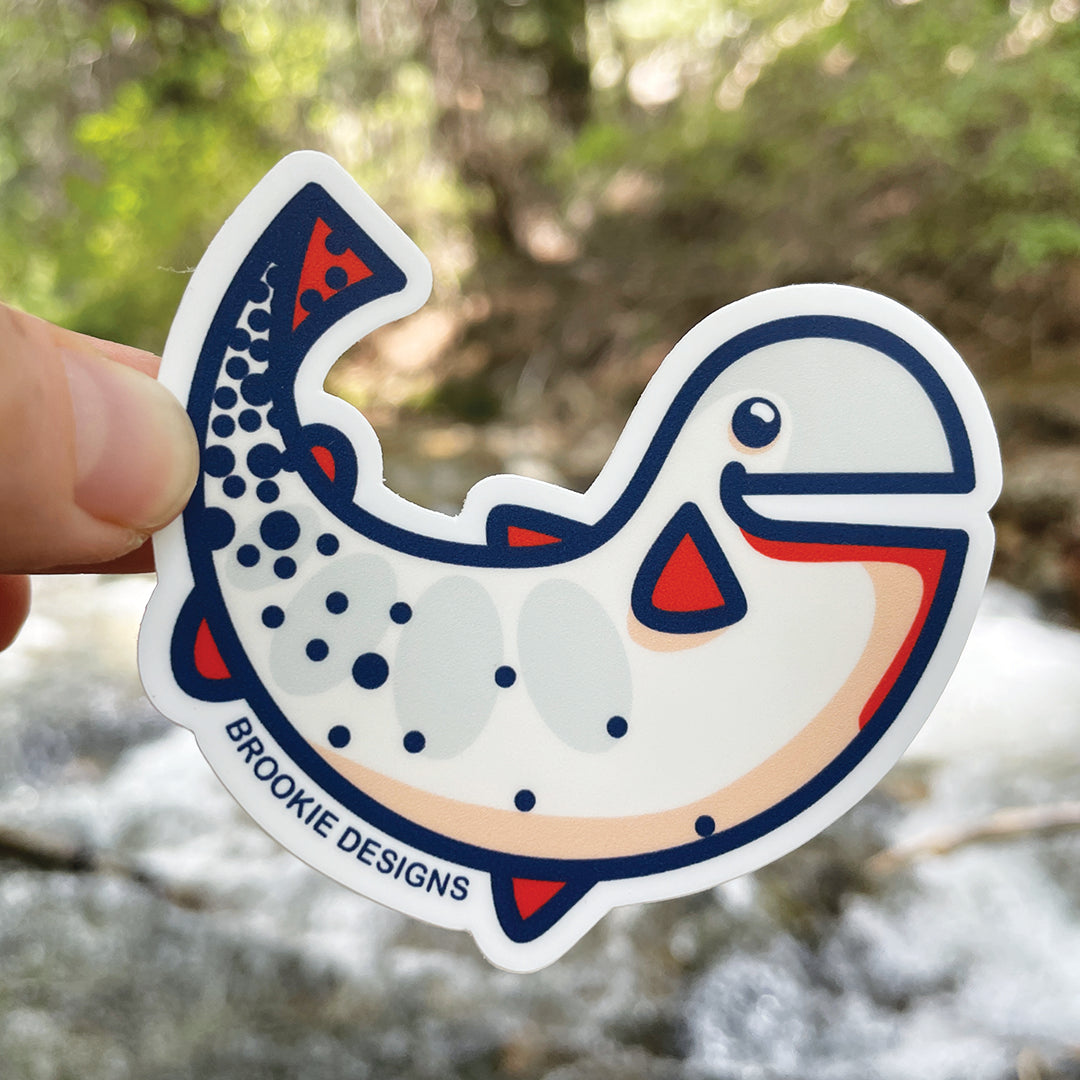 Colorful Rio Grande Cutthroat Trout sticker designed for outdoor enthusiasts, featuring vibrant colors and intricate details.