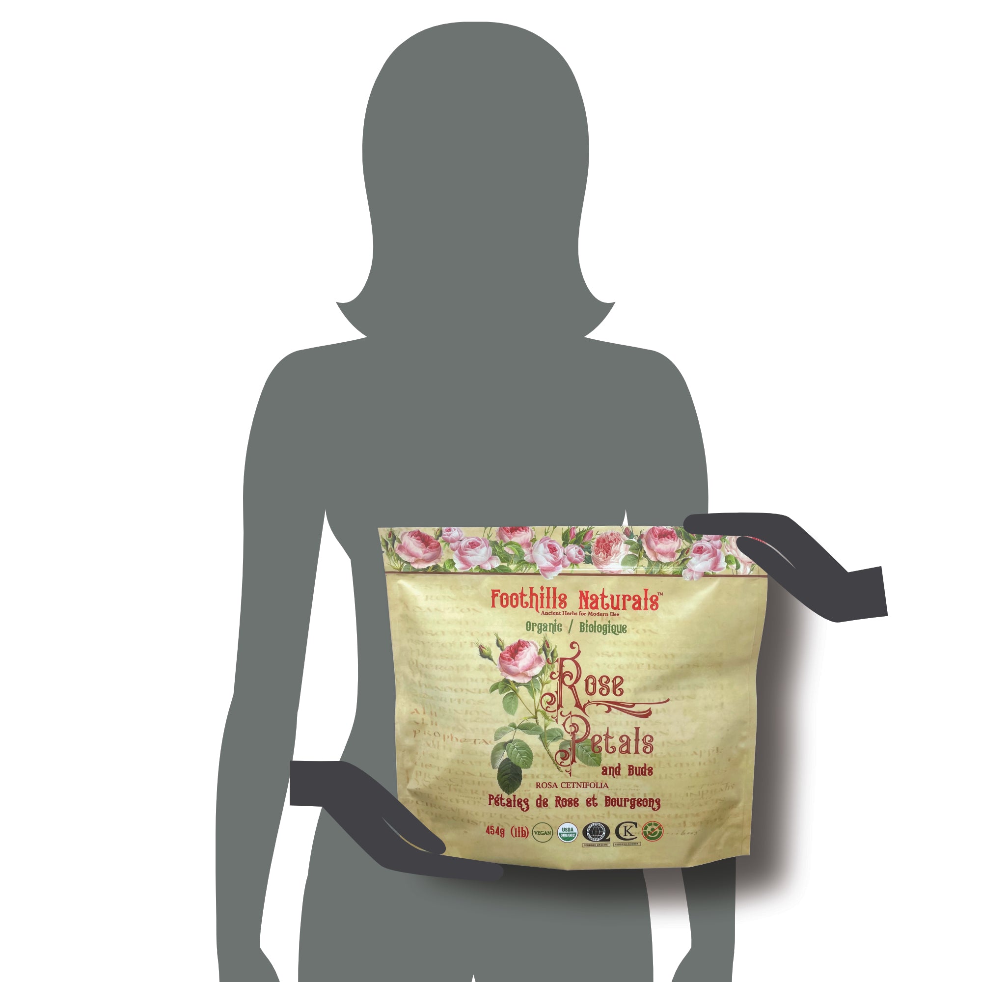 A close-up of organic rose petals and buds, showcasing their vibrant colors and delicate texture, perfect for culinary and skincare uses.