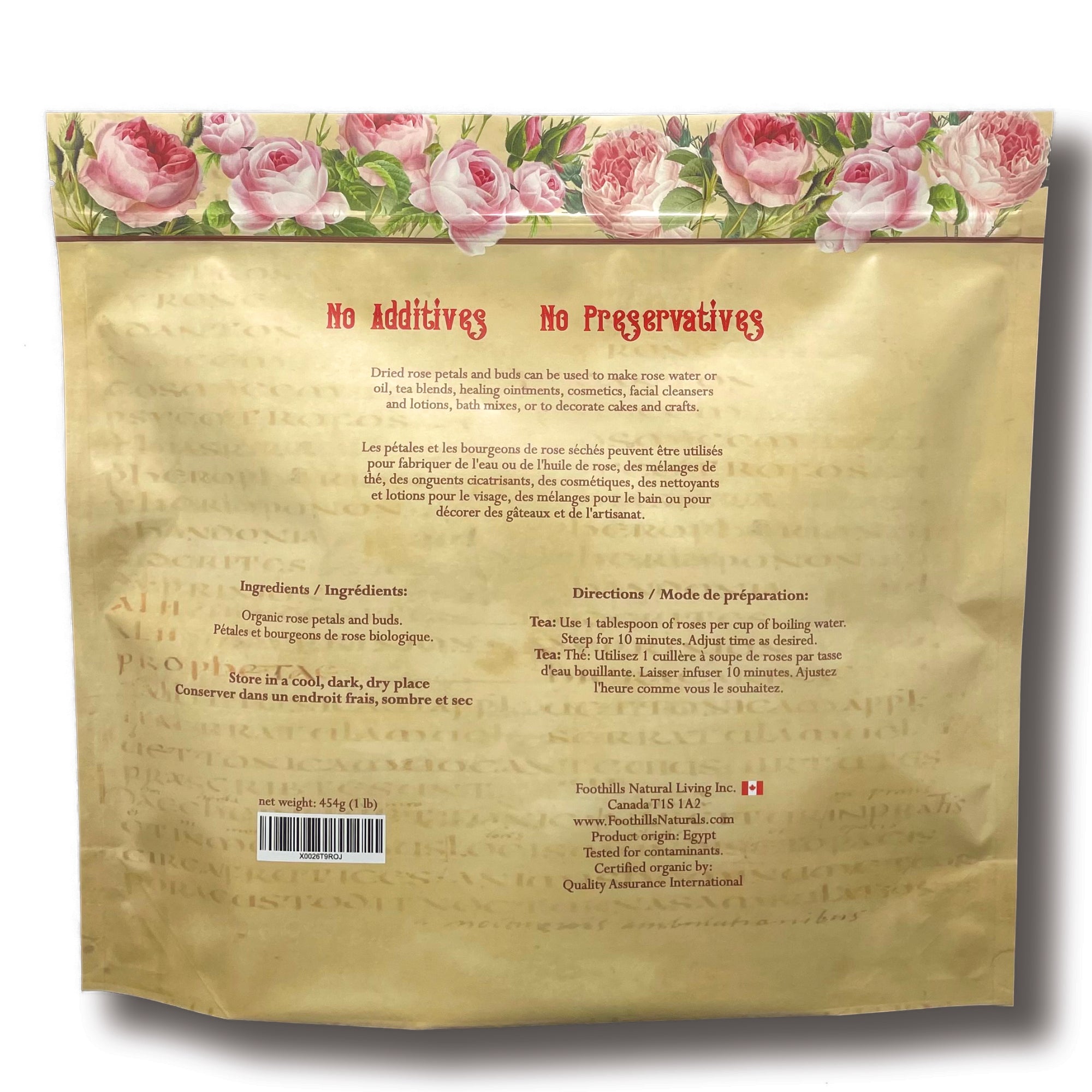 A close-up of organic rose petals and buds, showcasing their vibrant colors and delicate texture, perfect for culinary and skincare uses.