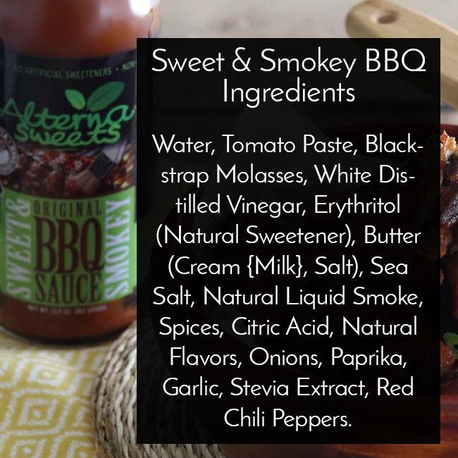 A 64oz bottle of Sweet & Smokey BBQ Sauce, showcasing its rich color and label design, perfect for grilling and marinating.