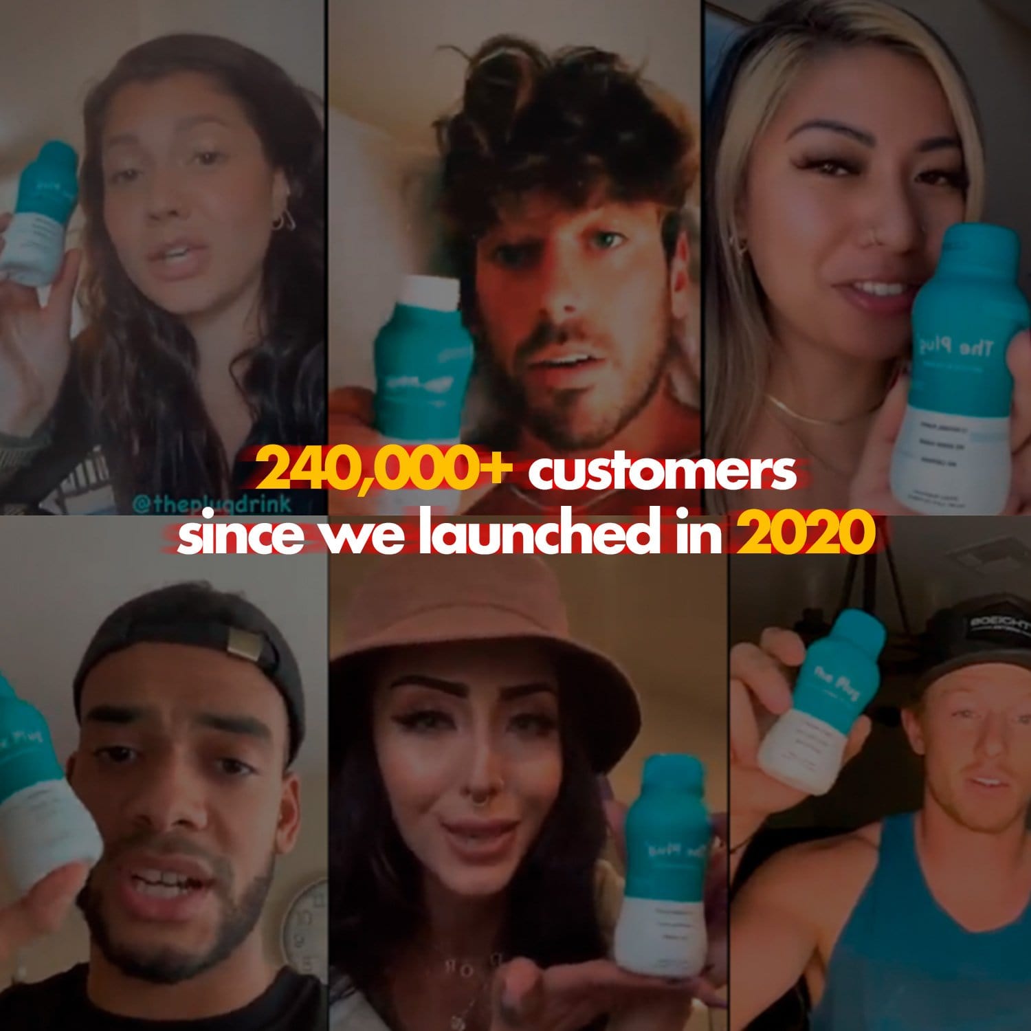 A refreshing bottle of The Plug Drink showcasing its vibrant plant-based ingredients and pure bedrock water.