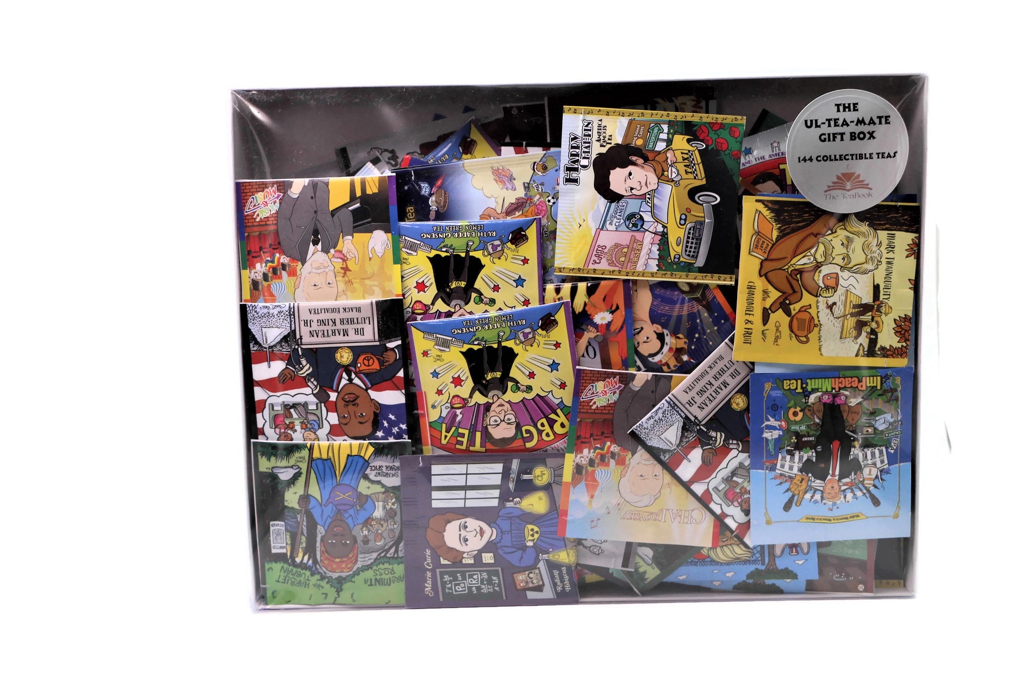 The Ul-TEA-Mate Gift Box featuring 144 unique tea varieties in an elegant packaging, perfect for gifting and tea enthusiasts.