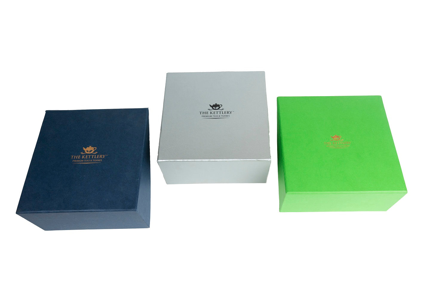 Twin Tea Gift Set featuring two premium tea tins in elegant packaging, customizable with various tea options.