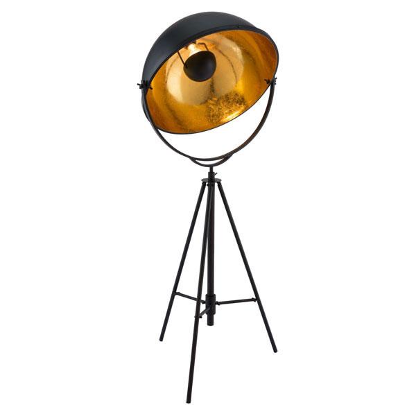 Stylish 17.7" X 17.7" X 70" Phoenix Floor Lamp with brushed bronze tripod base and large metal shade, perfect for home decor.