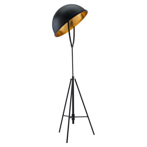 Stylish 17.7" X 17.7" X 70" Phoenix Floor Lamp with brushed bronze tripod base and large metal shade, perfect for home decor.