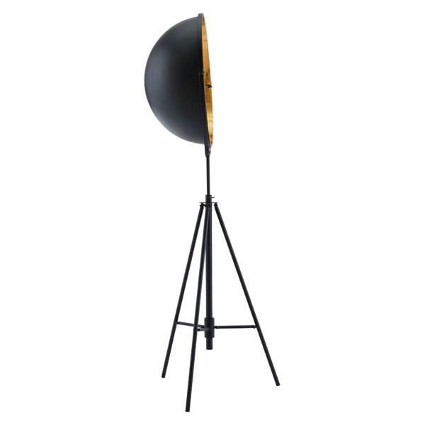 Stylish 17.7" X 17.7" X 70" Phoenix Floor Lamp with brushed bronze tripod base and large metal shade, perfect for home decor.