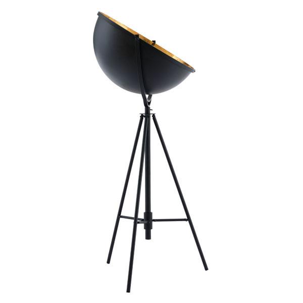 Stylish 17.7" X 17.7" X 70" Phoenix Floor Lamp with brushed bronze tripod base and large metal shade, perfect for home decor.