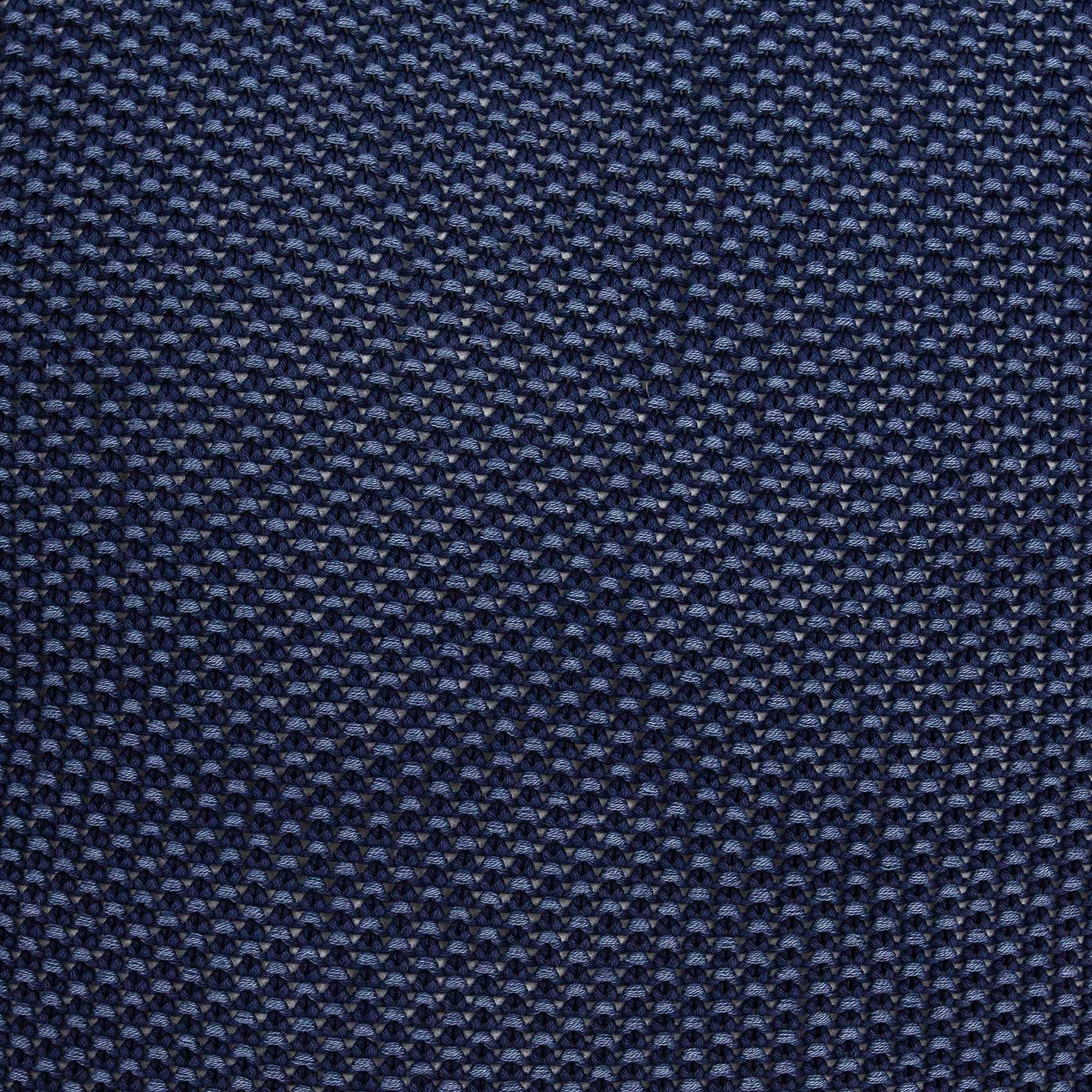 Transitional blue pillow cover measuring 18x5x18 inches, made from 100% cotton with a polyfill insert, perfect for home decor.