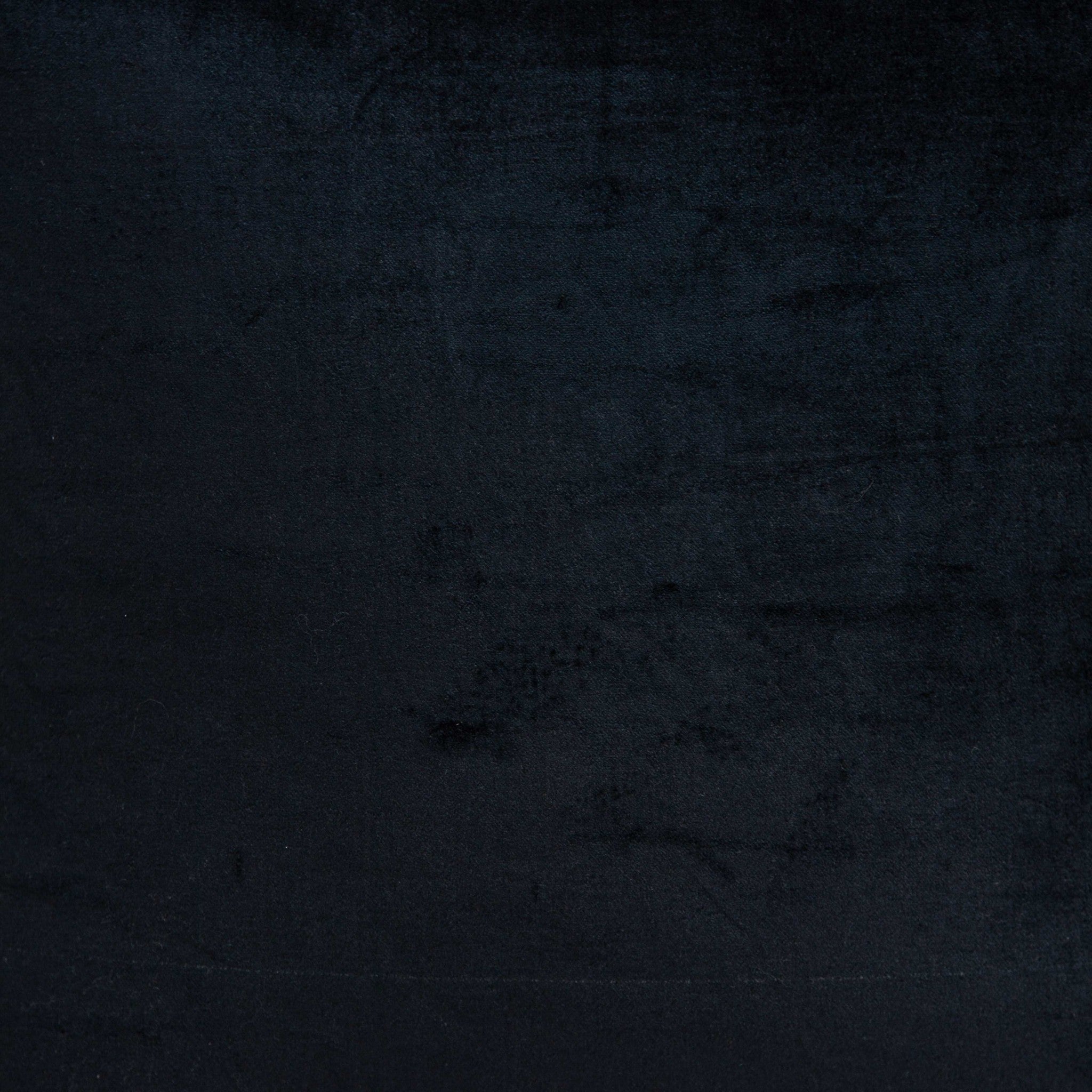 Transitional black solid pillow cover measuring 18x7x18 inches, made from cotton and viscose with polyfill insert.