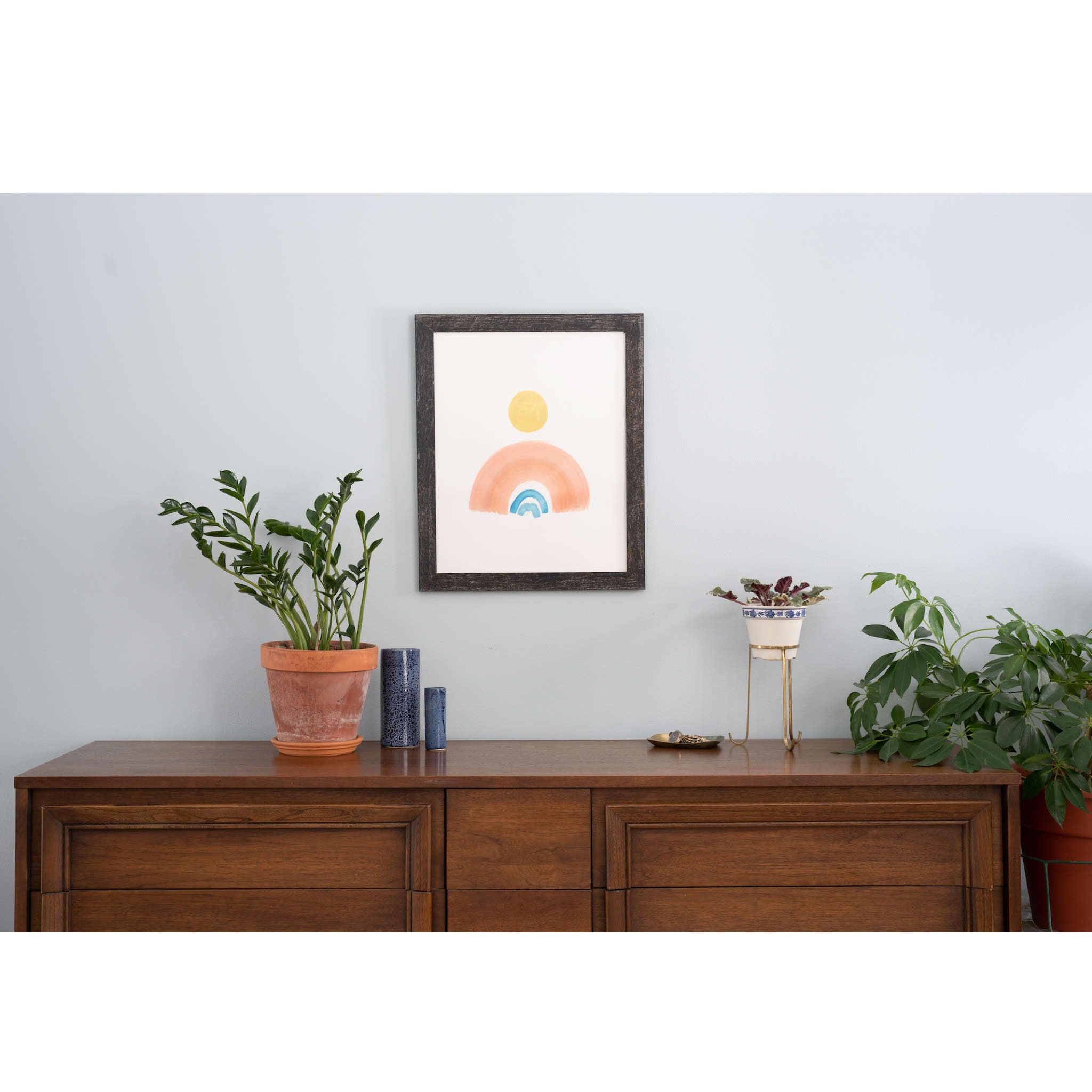 A rustic smoky black picture frame measuring 11x11 inches, made from reclaimed wood, showcasing an elegant design perfect for home decor.