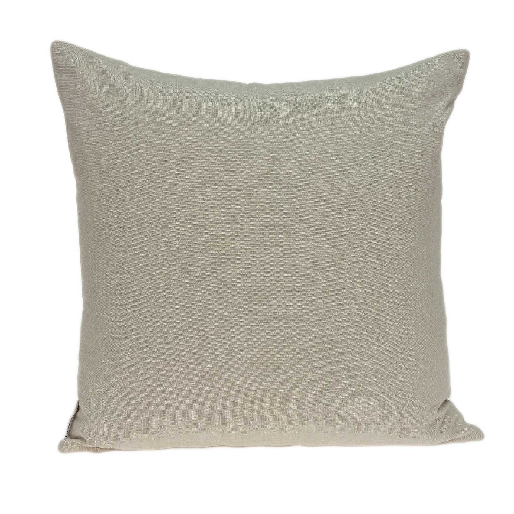 Elegant transitional beige pillow cover measuring 20x7x20 inches, made from 100% cotton with a soft texture and stylish design.