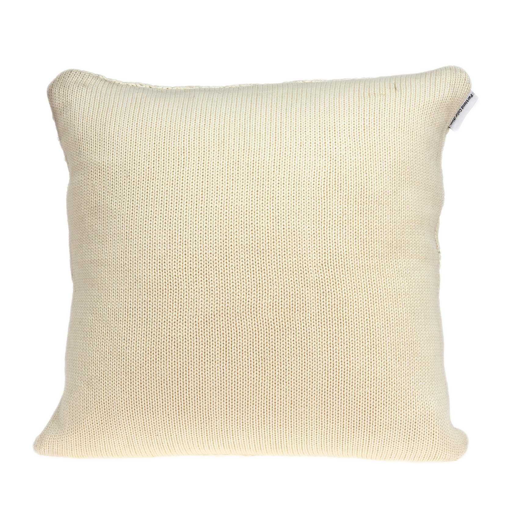 Transitional beige pillow cover measuring 20x7x20 inches, made from 100% cotton, showcasing a soft and elegant design.
