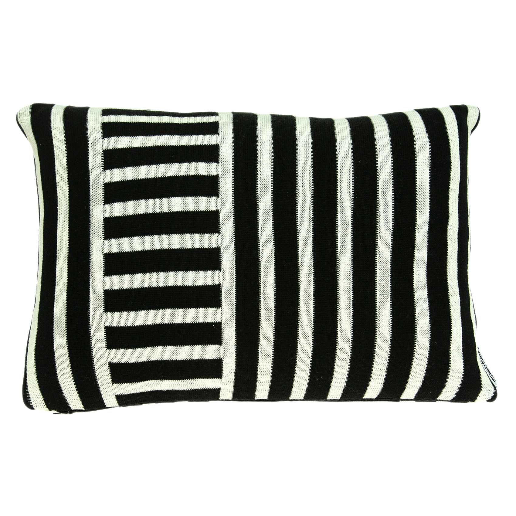Transitional black solid pillow cover measuring 20x7x20 inches, made from cotton and viscose with polyfill insert.