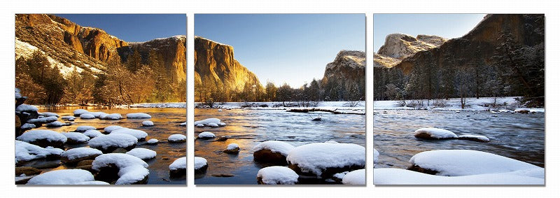 A stunning 24-inch canvas photo featuring three panels, showcasing vibrant colors and contemporary design, perfect for living room decor.