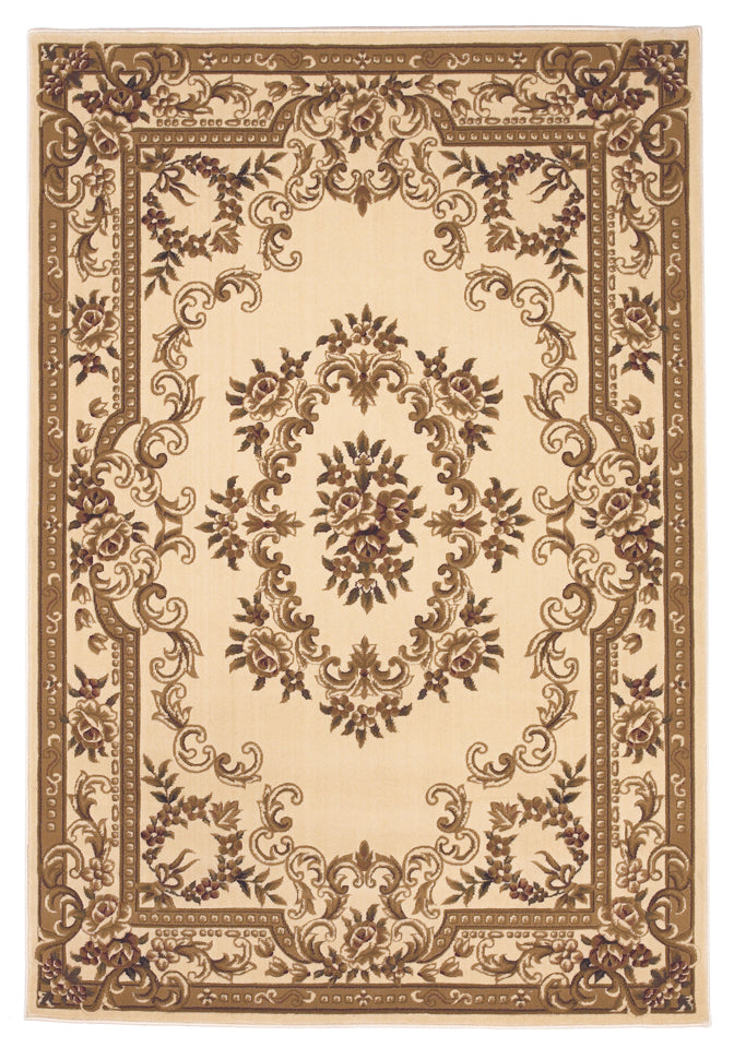 Ivory machine woven hand carved floral medallion rug, showcasing intricate floral patterns and elegant design, perfect for home decor.