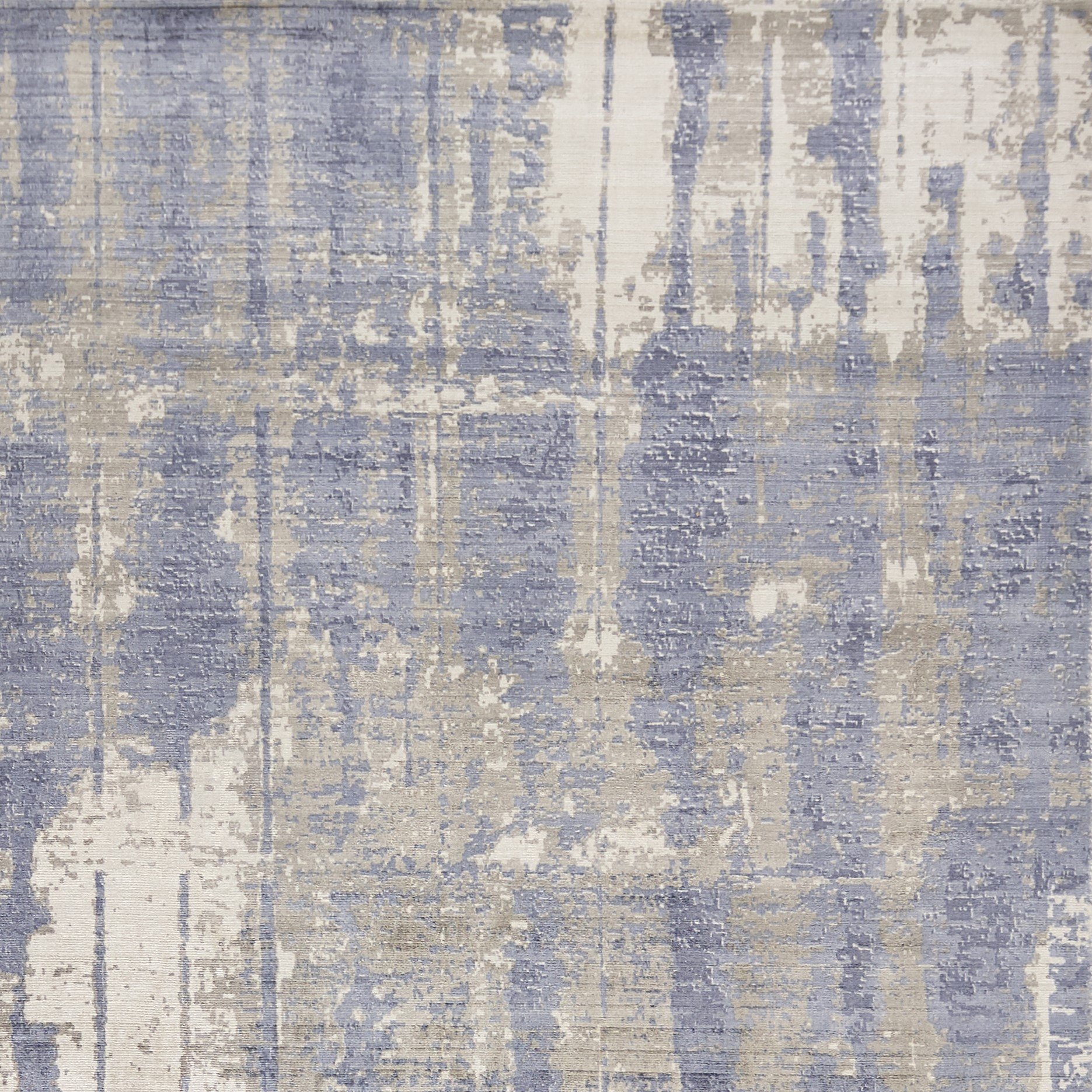 5x7 grey blue hand loomed abstract brushstroke indoor area rug showcasing a modern design with tonal patterns.