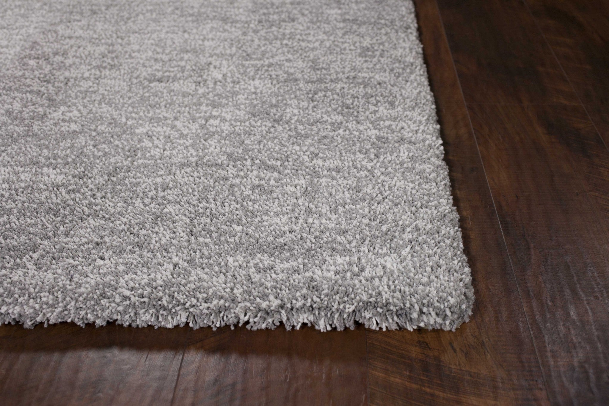 5x7 inches Grey Heather Indoor Shag Rug with a soft texture and contemporary design, perfect for enhancing home decor.