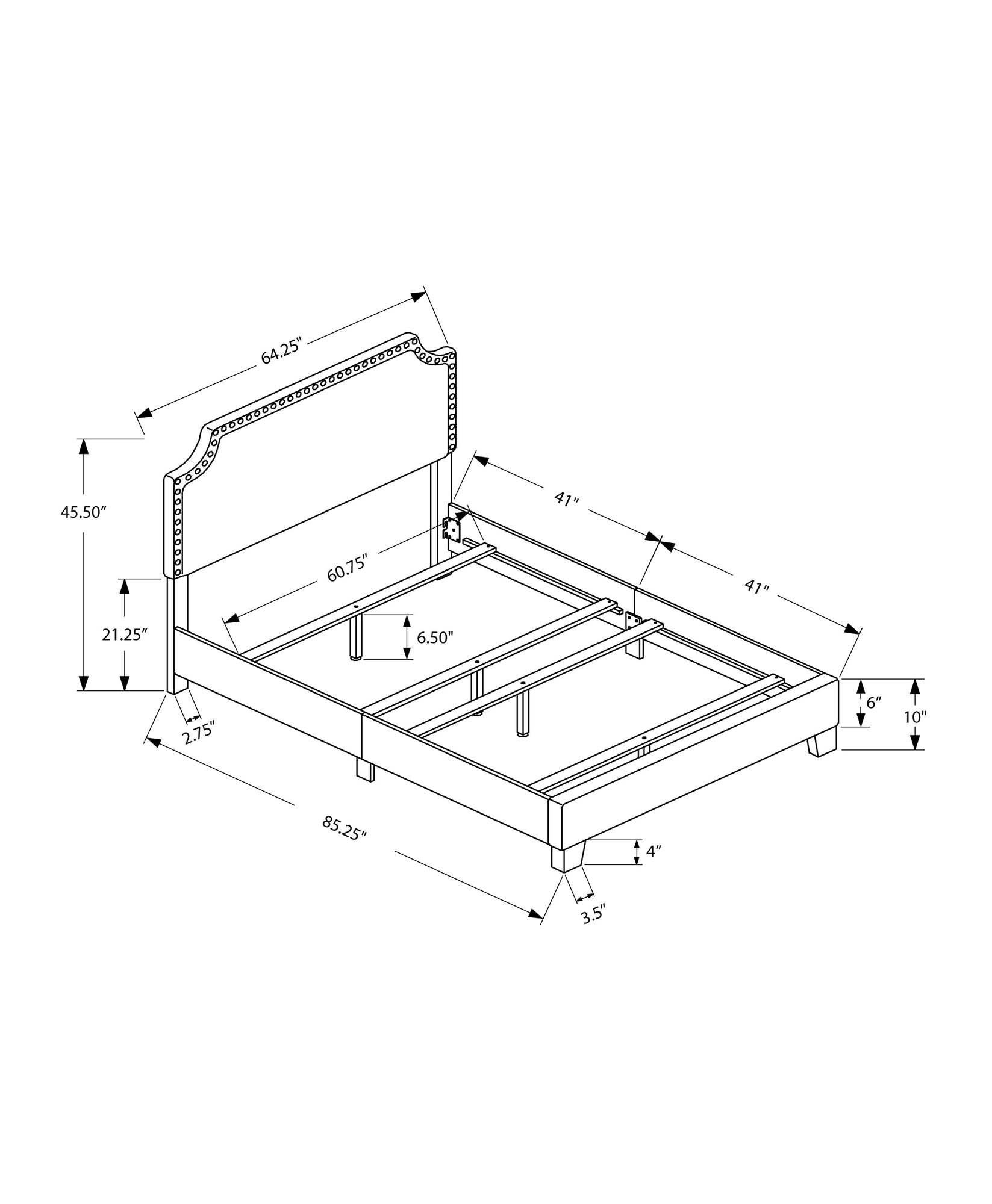 Elegant grey foam solid wood linen queen size bed with modern design, perfect for contemporary bedrooms.