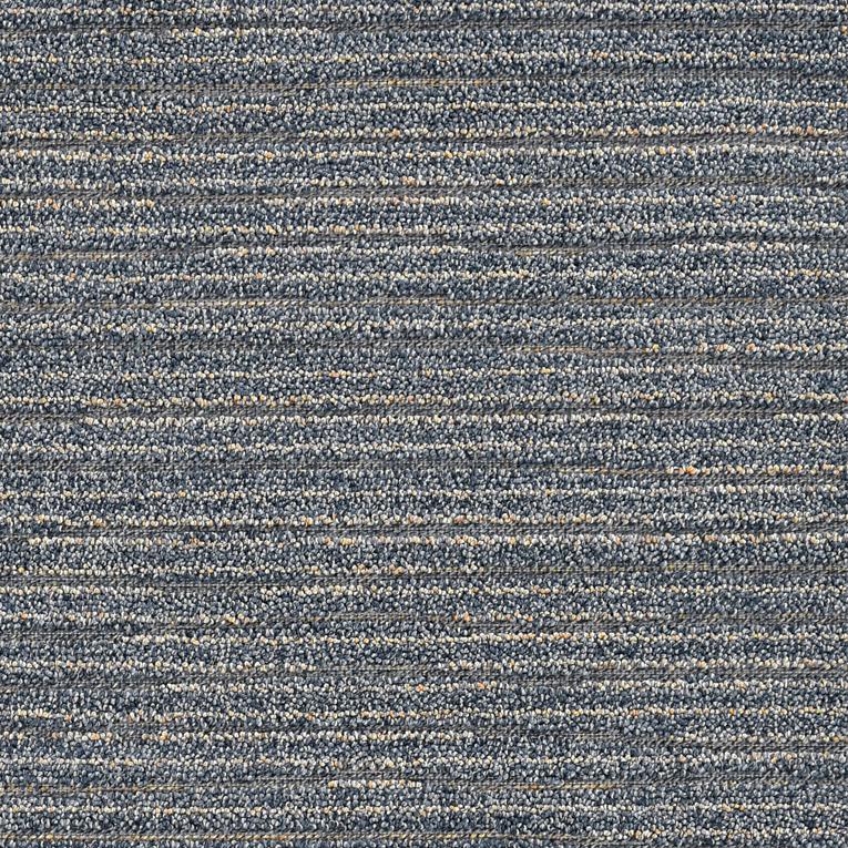 7x9 denim blue abstract lines rug, machine woven, UV treated, perfect for indoor and outdoor use.