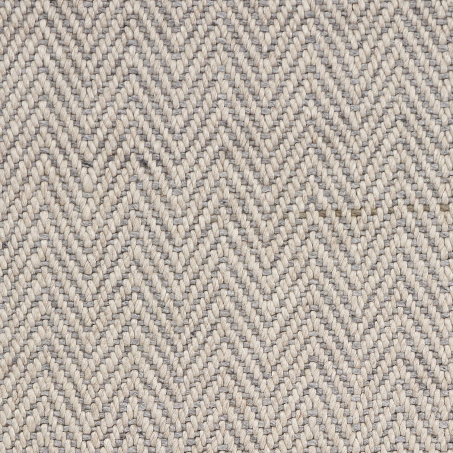 8 inches x 10 inches oatmeal beige hand woven herringbone indoor area rug with braided fringe, showcasing a modern design and high-quality wool material.