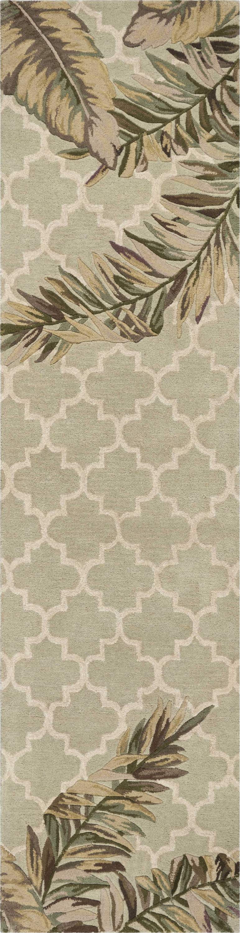 A luxurious 94" X 130" ivory and gold polyester rug with unique geometric patterns, showcasing plush fibers and elegant design.