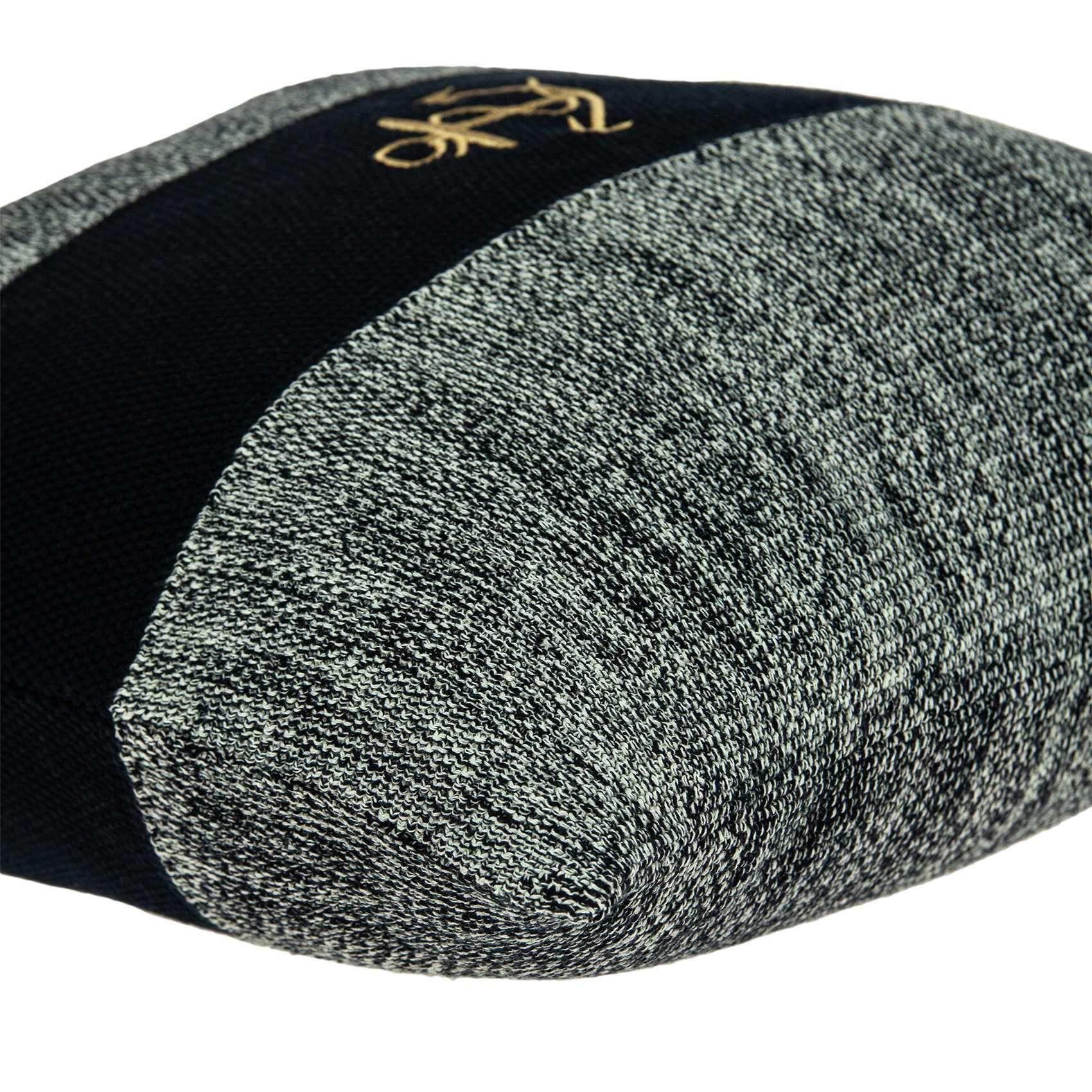 Grey cotton pillow cover featuring a ship anchor pattern with a poly insert, perfect for nautical-themed decor.