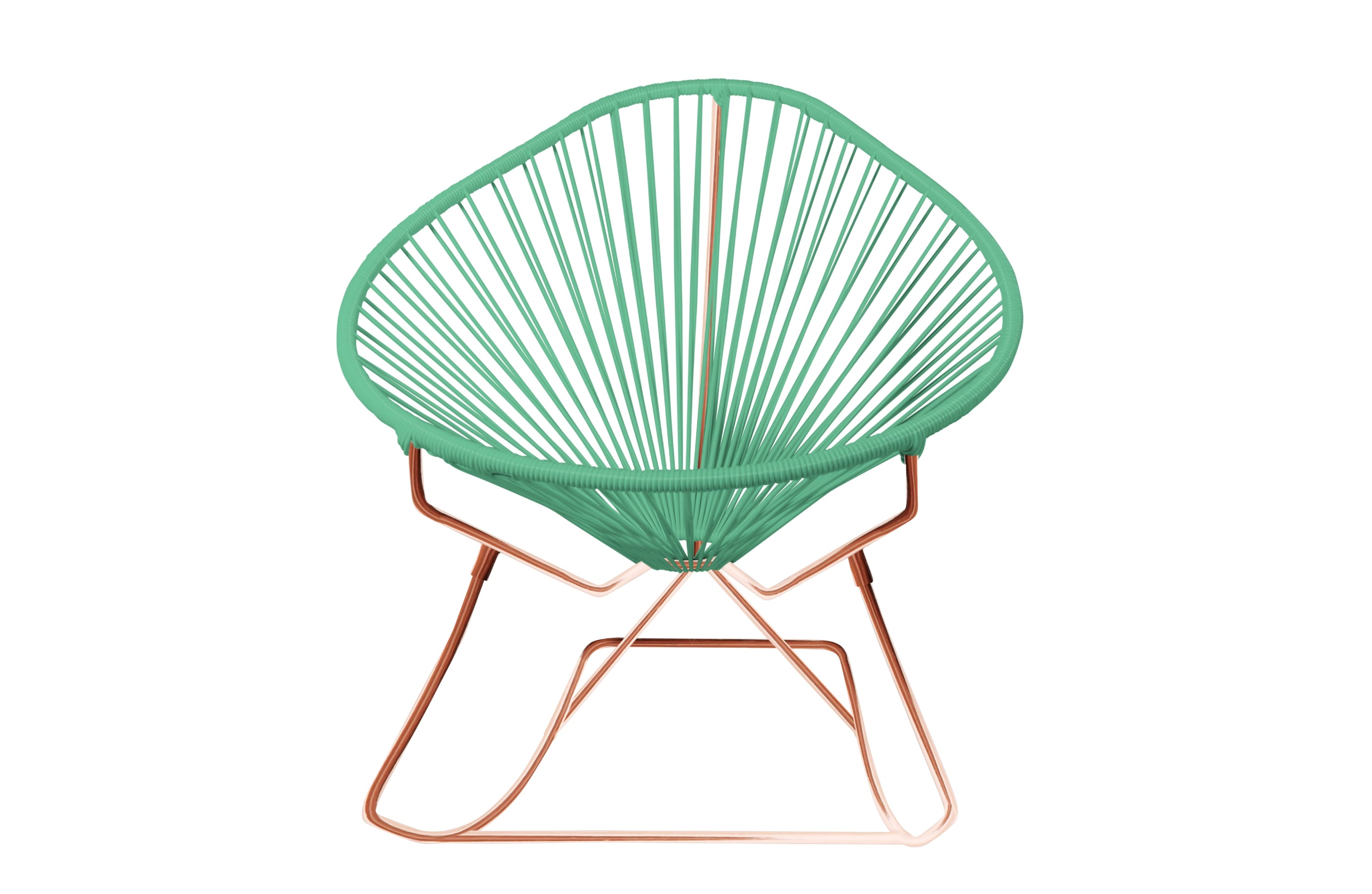 Junior Acapulco Rocking Chair in vibrant colors, designed for kids, showcasing its stylish and comfortable features.