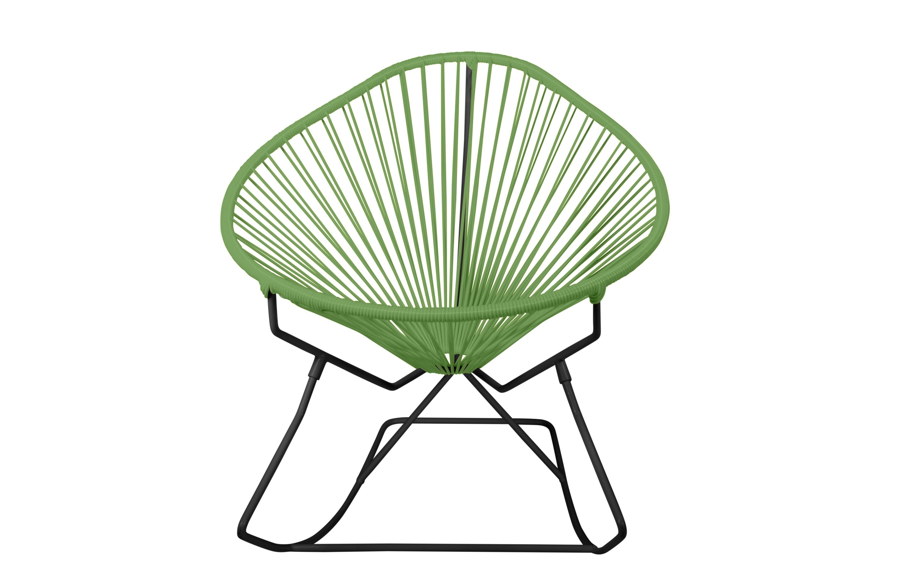 Junior Acapulco Rocking Chair in vibrant colors, designed for kids, showcasing its stylish and comfortable features.