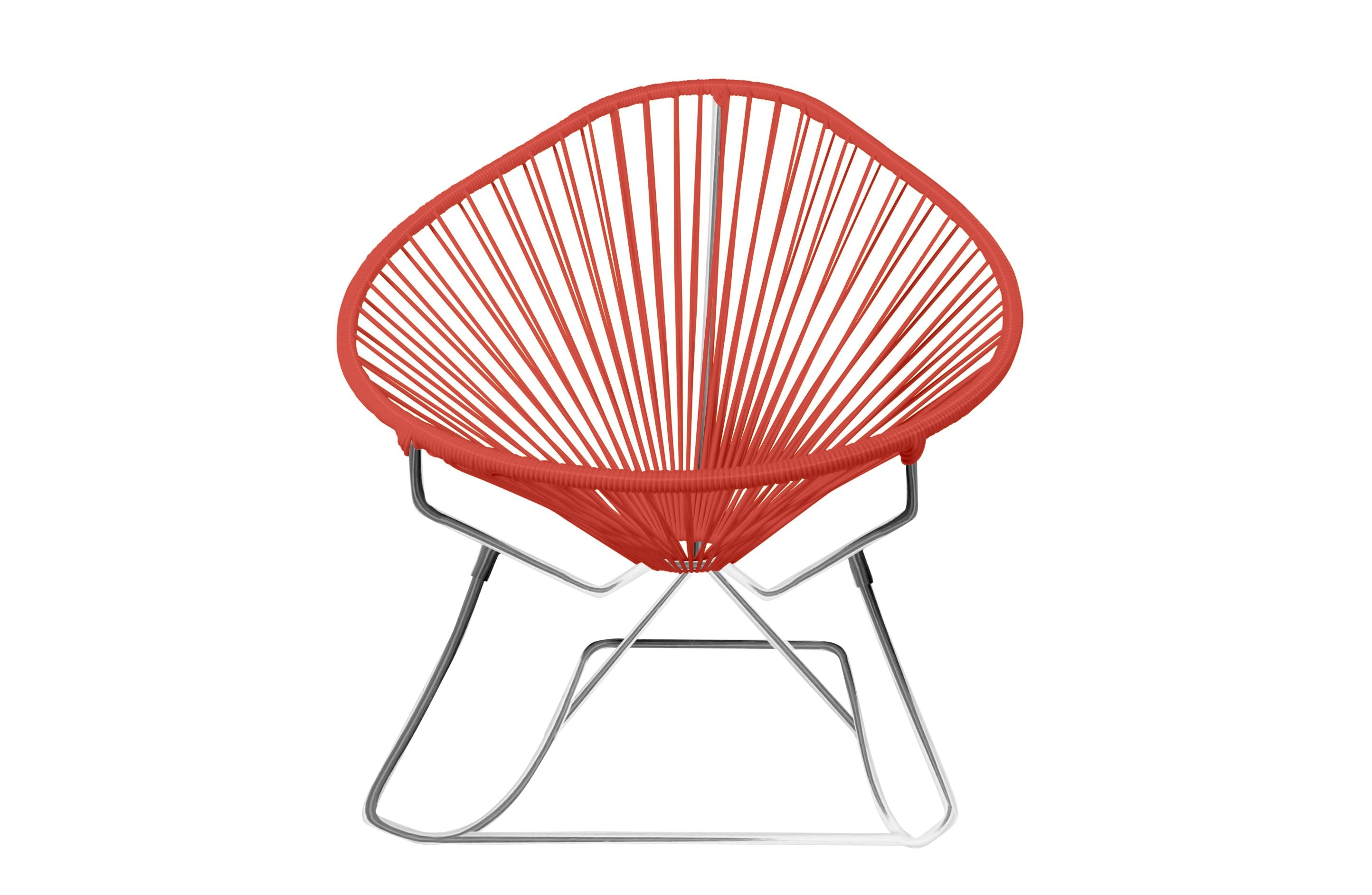 Junior Acapulco Rocking Chair in vibrant colors, designed for kids, showcasing its stylish and comfortable features.