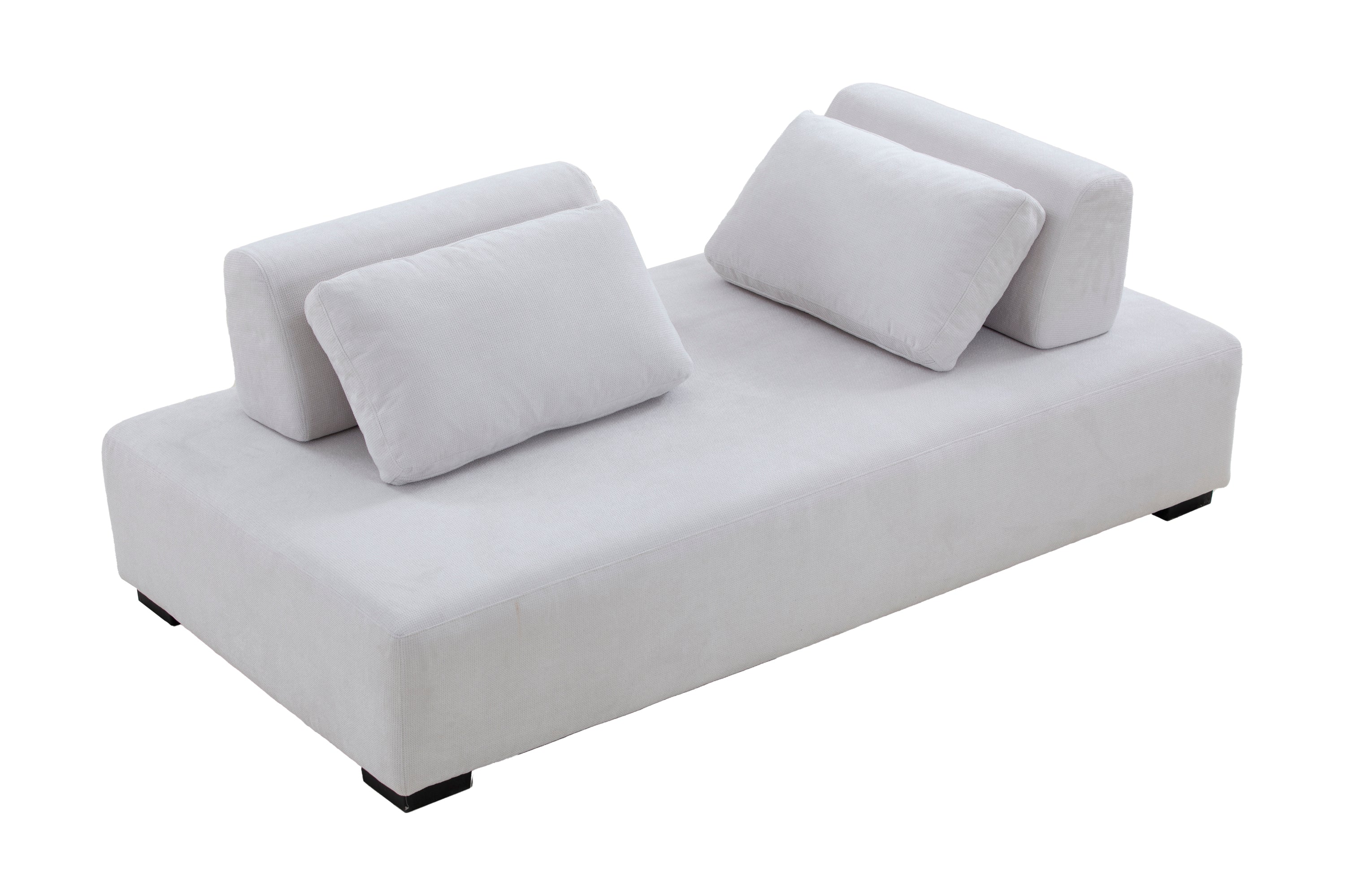 Morden Sofa Minimalist Modular Sofa in beige, showcasing its sleek design and comfortable seating arrangement, ideal for modern living spaces.