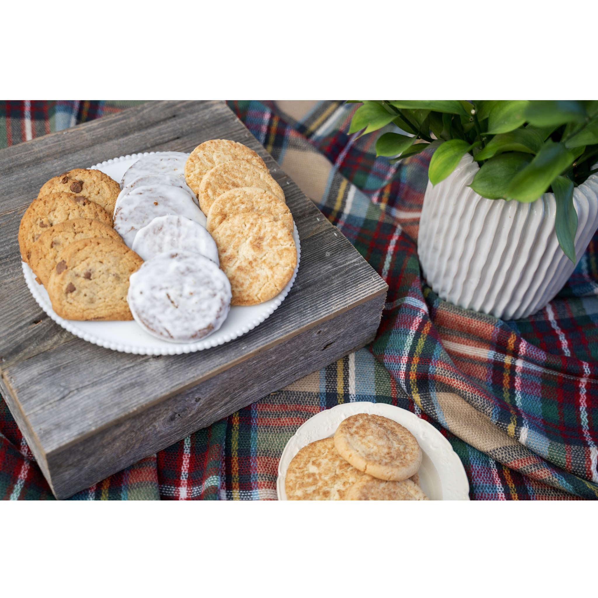 Natural Weathered Gray Cake Stand made from reclaimed wood, showcasing a rustic design perfect for farmhouse weddings.