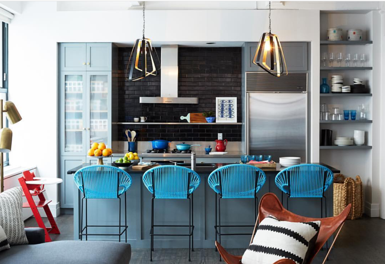 Puerto Counter Height Stool in Orchid/Black, featuring a stylish design and durable materials, perfect for indoor and outdoor use.