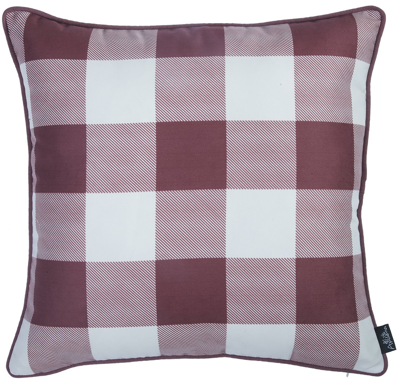 Set of 4 18-inch Thanksgiving Gingham Throw Pillow Covers featuring a charming multicolor design, perfect for farmhouse decor.