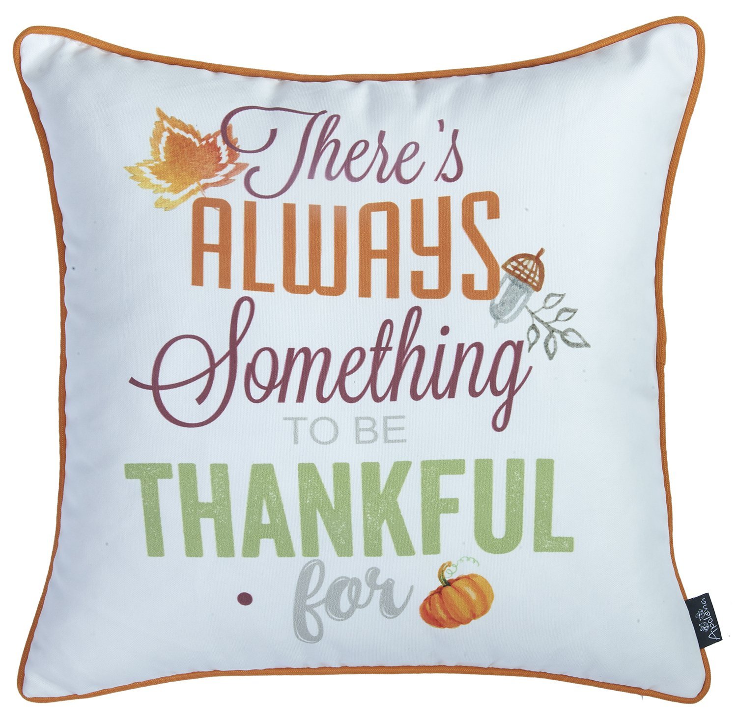 Set of 4 18-inch Thanksgiving Gingham Throw Pillow Covers featuring a charming multicolor design, perfect for farmhouse decor.