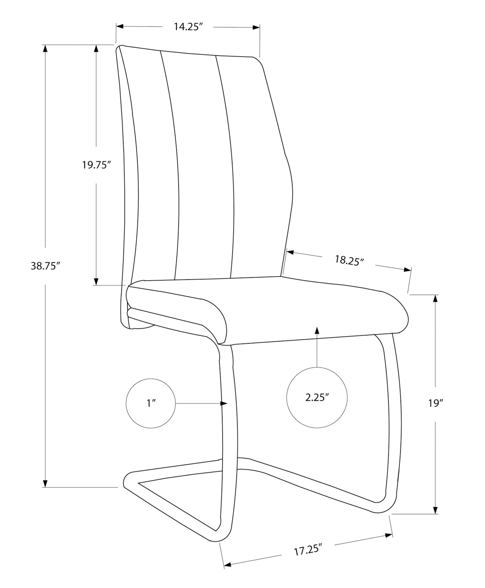 Set of two stylish black metal and polyester dining chairs, featuring a modern design and comfortable foam padding.