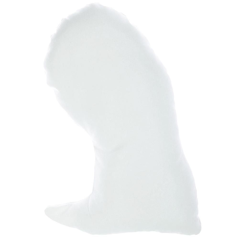 A Yorkshire Terrier dog-shaped pillow with a vibrant digital print on the front and a solid natural color back, perfect for home decor.