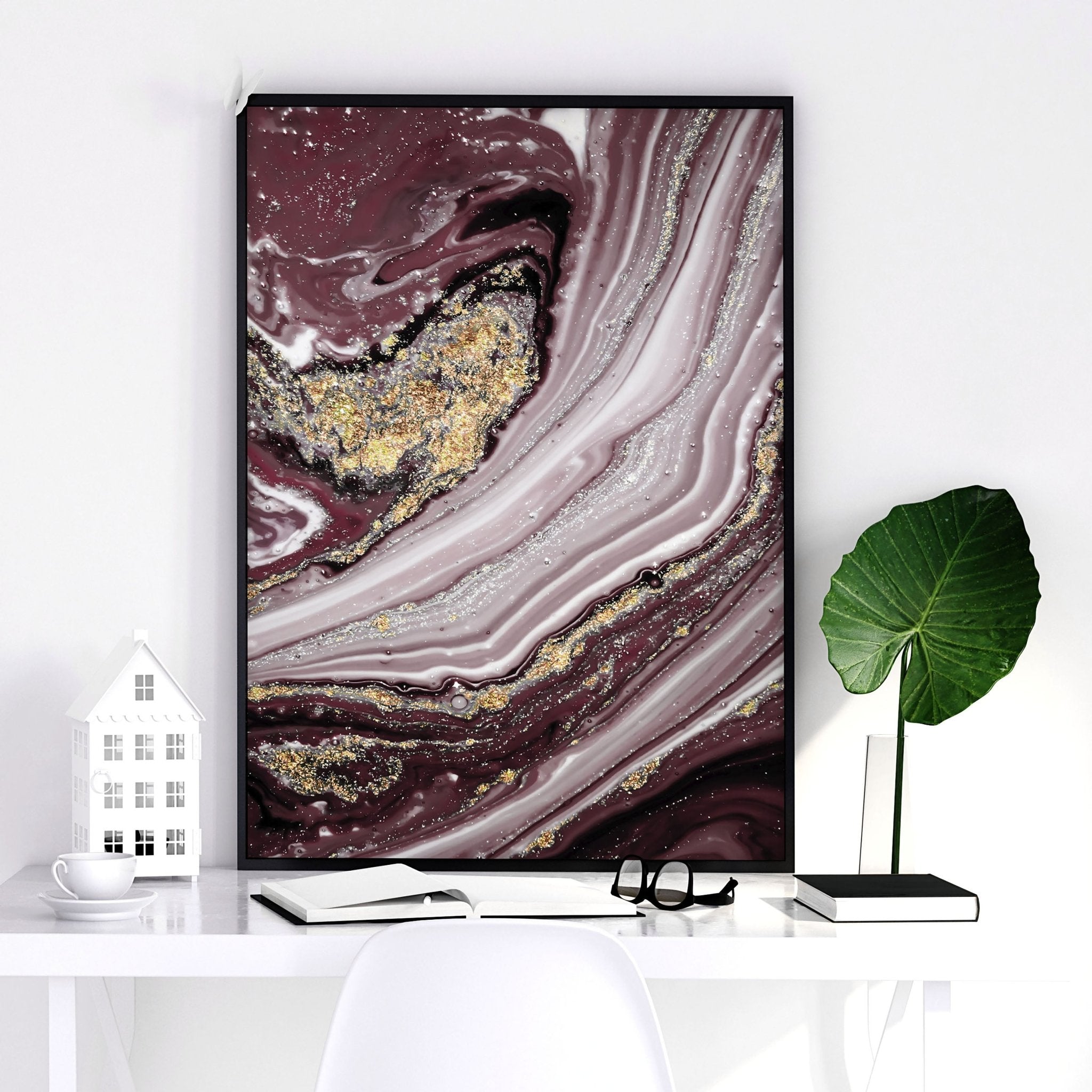 Set of 3 large abstract wall art prints for office decor, featuring vibrant colors and unique designs that enhance creativity and aesthetics.