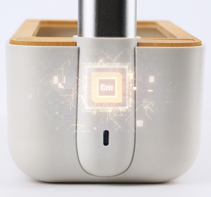 Hydroponic Container Flower Pot with adjustable growth lamp, designed for indoor and patio gardening, made from durable ABS and aluminum alloy.