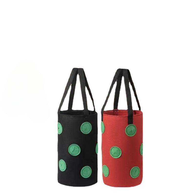 Strawberry Grow Bag Hanging Plant Bag with 12 multi ports, designed for optimal plant growth and space-saving gardening.