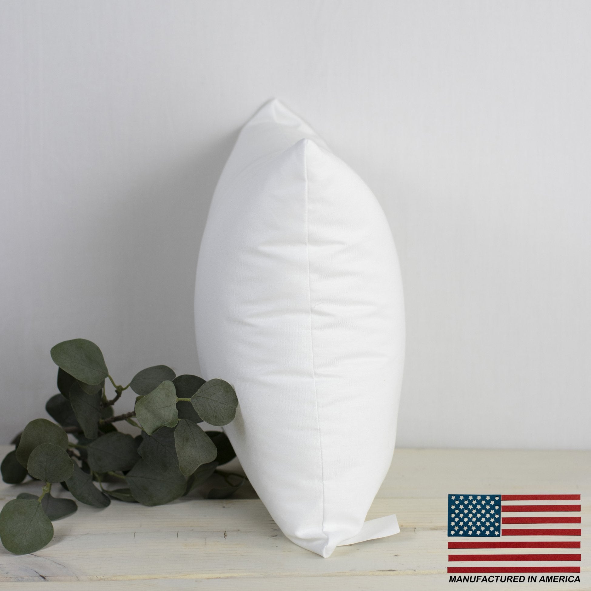 10x10 Square Angel Hair Pillow Insert with soft polyester fill, perfect for indoor and outdoor use.