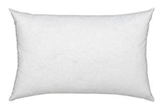 16x48 or 48x16 Down Alternative Hypoallergenic Pillow Insert with soft polyester fill and durable cotton blend fabric.