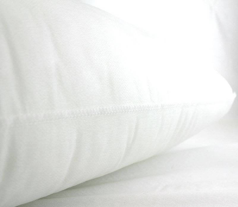 16x48 or 48x16 Down Alternative Hypoallergenic Pillow Insert with soft polyester fill and durable cotton blend fabric.