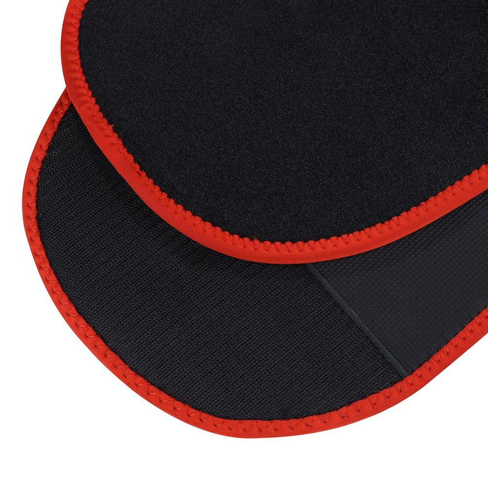 3 in 1 Fat Burner Slimming Body Shaper Belt in black and orange-red, made of neoprene and nylon, designed for anti-cellulite and enhanced sweating.