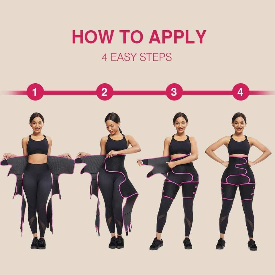 3 in 1 Waist Booty Trainer Slimming Belt designed for women, featuring high waist control and butt lifting capabilities.